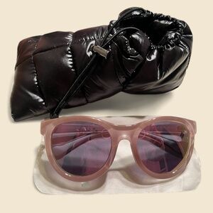 Moncler ML0087 72G SHINY PINK 52/19/135 WOMAN Sunglasses Italy